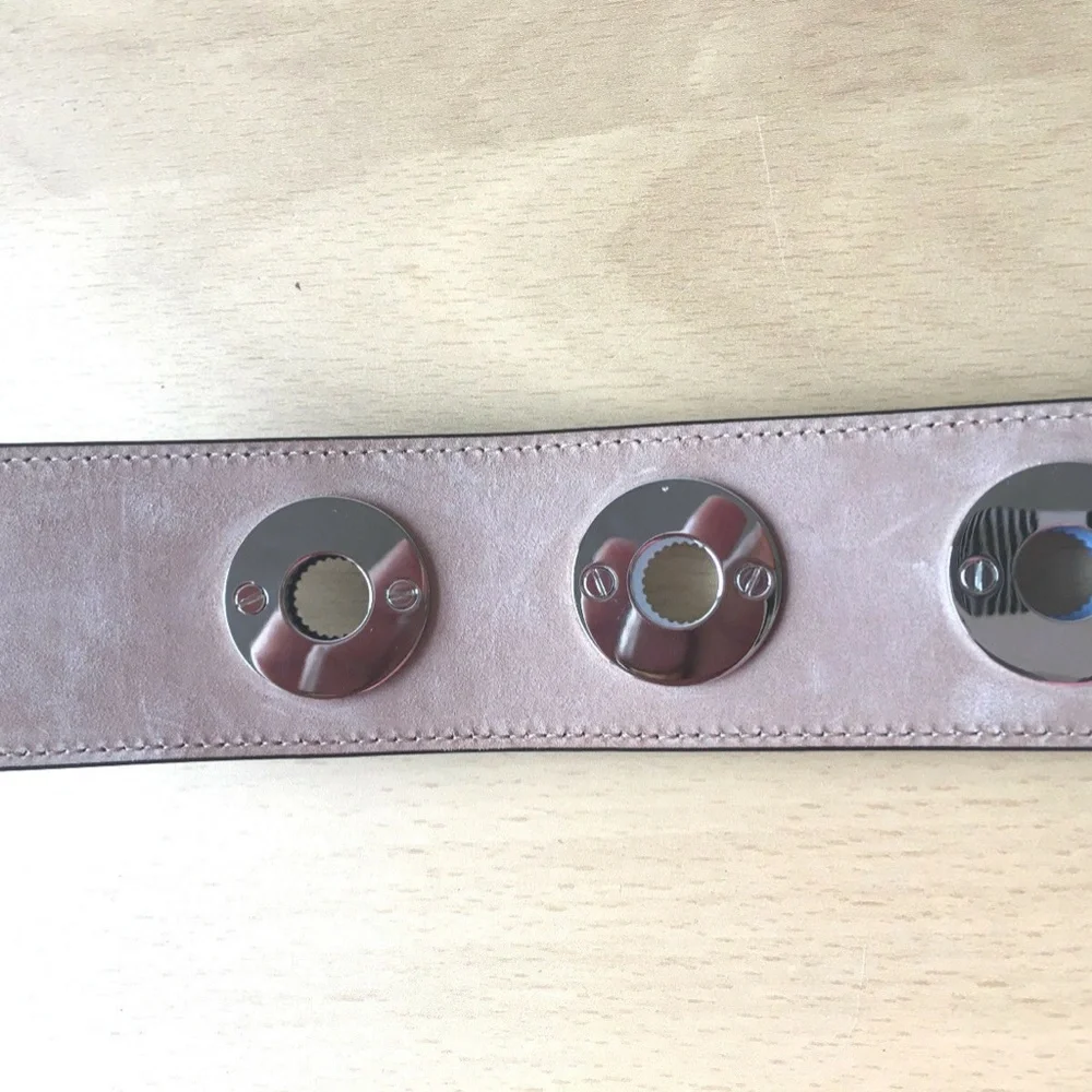 AUTHENTIC CHRISTIAN DIOR BLACK LEATHER LADIES BELT